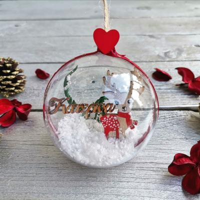 Χειροποίητη Χριστουγεννιάτικη μπάλα 8cm με όνομα και ελαφάκι | G.K Handmade Jewels, Κοσμήματα, Χειροποίητα Κοσμήματα, Εποχιακά, Χριστουγεννιάτικα,Στολίδια, Χειροποίητα Εποχιακά, Χειροποίητα Χριστουγεννιάτικα, Χειροποίητα Στολίδια
